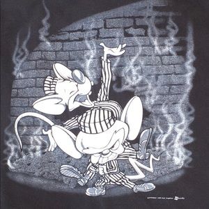 Vintage 1998 Pinky & The Brain Mugshot Tee Sz XL